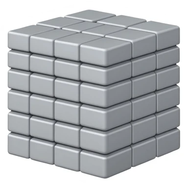 horizontal stack of squares going away from the camera sticker