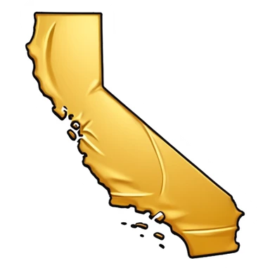 State Shape of California  sticker