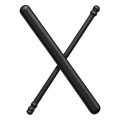 two police batons sticker