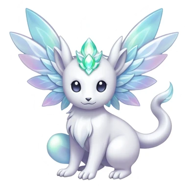  Iridescent white pale fakemon sticker