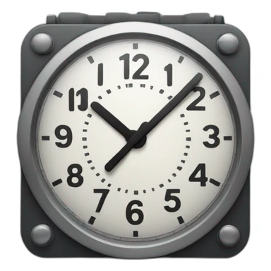 Clock animation sticker