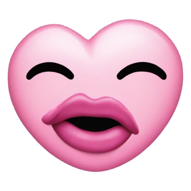 pink kiss mark sticker