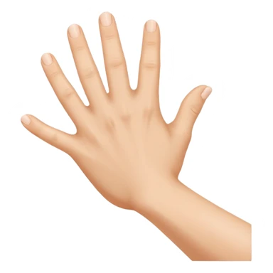 Emoji de una mano pegándole a un culo  sticker