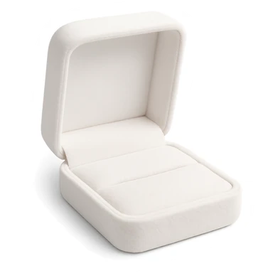 white velvet jewelry box sticker