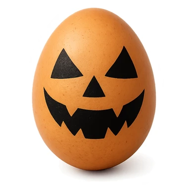 Halloween egg, remove background sticker