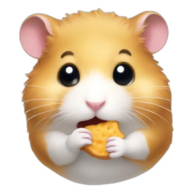 Hamster eat snack sticker