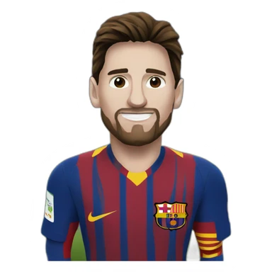 Lionel Messi the footballer sticker