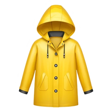 yellow raincoat, just rain coat, negative character. sticker
