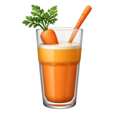 Carrot with white milk  sticker