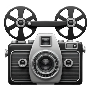 film camera with EKG reading sticker