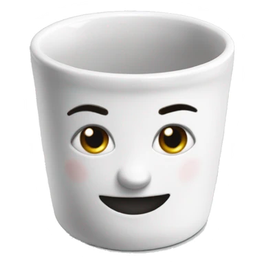 White porcelain ramekin sticker