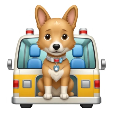 Medical Dog in ambulance sticker