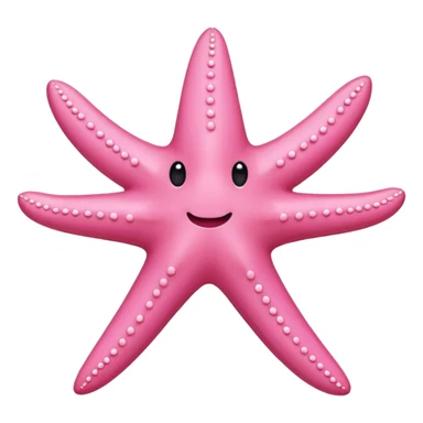 Pink starfish with no face sticker