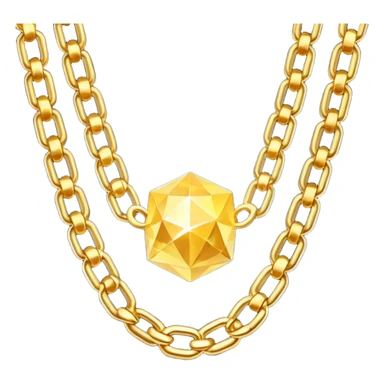 fantasy magic heavenly golden chains low poly sticker