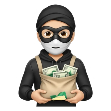 Thief,Knave. Half body sticker