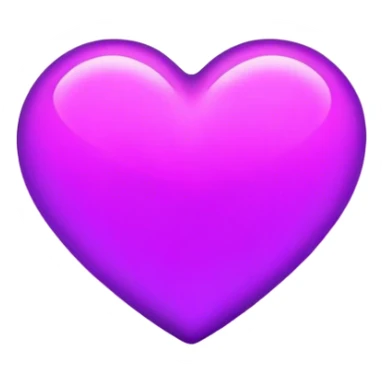 Neon purple heart sticker