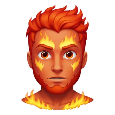 Hombre fuego  sticker