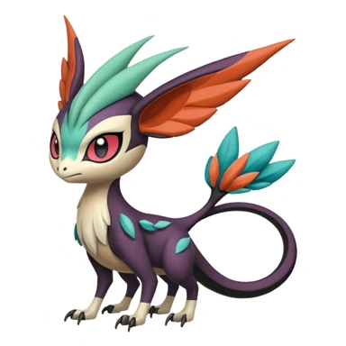 Meloetta-Nargacuga-Noivern-Pokémon-Fakémon-creature sticker