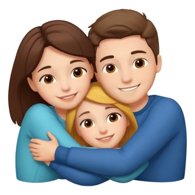 Boy and girl together close relationship cute Laying down hugging sticker