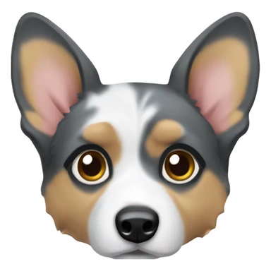 Blue Merle welsh corgi sticker