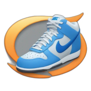 Nike mark logo with just do it sticker