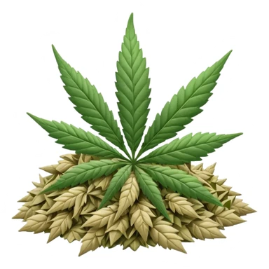 white color marijuana sticker