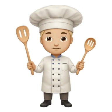 High resolution of   realistic full body chef distorted , no extra hybrid sticker