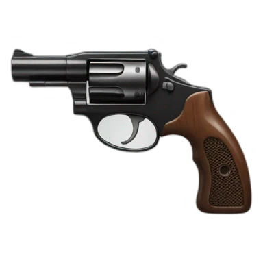 un pistolet noir  sticker
