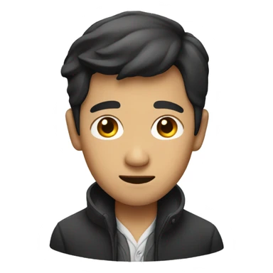 asian man with a sherlock hol sticker