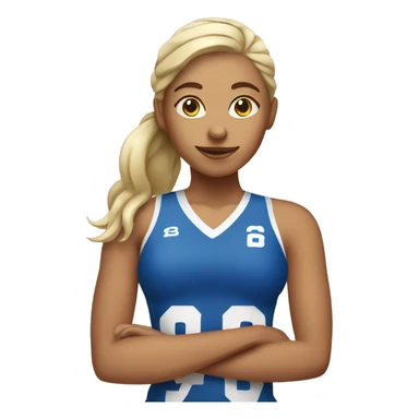 volleyball girl sticker