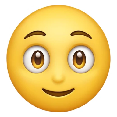 Yellow emoji face turned to the left with eyes looking into the corner  sticker