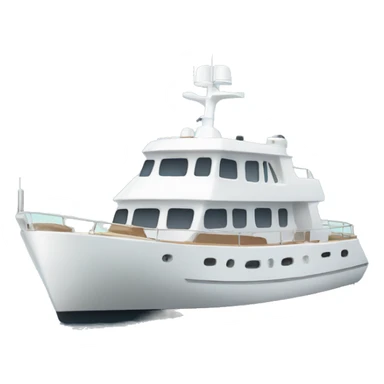 The white yacht sticker