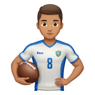 Football player with ball inst. Peterburg sticker