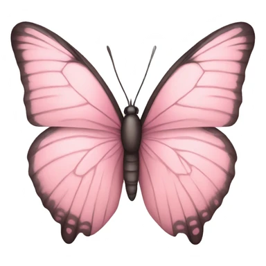 Pastel Pink butterfly sticker
