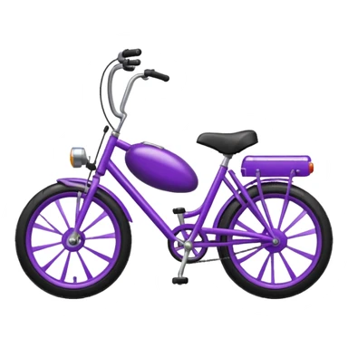 An eggplant on a bike ￼ sticker