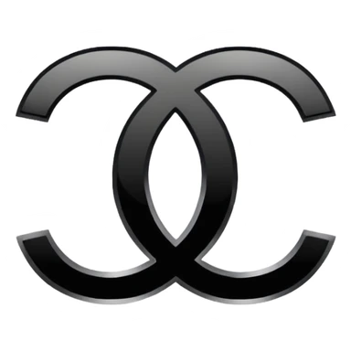 Make the double C Chanel logo sticker