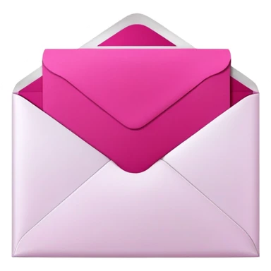 Romantic Red Pink Magenta White Silver Aesthetic Love Letter sticker