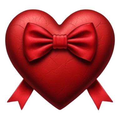 heart with a velvet bow, goth sticker
