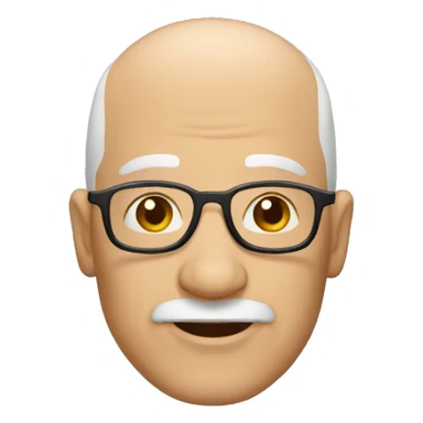 bald grandfather sticker