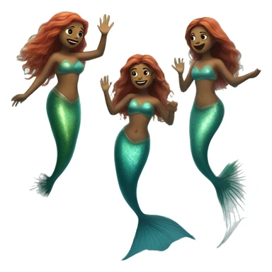 merpeople: Underwater-dwelling beings with the upper body of a human and the lower body of a fish, known for their beautiful singing voices and protective nature. sticker