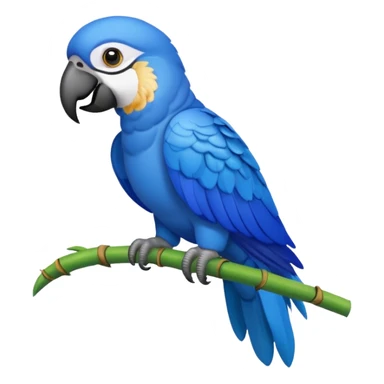 blue parrot from Brazil, rio sticker