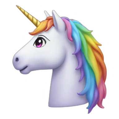 Licorne qui fait caca des arc-en-ciel sticker
