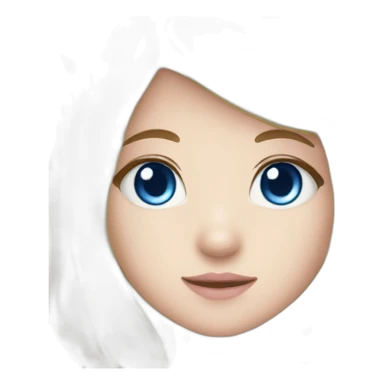 Neko girl blue eyes sticker