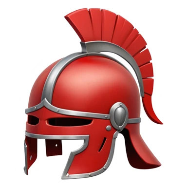 Gladiator Helmet red sticker