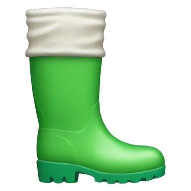 a green rubber wellington boot  sticker