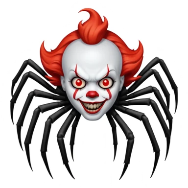 Pennywise sous sa forme originelle avec des pattes d'araignée sticker