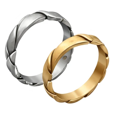 2 smashed wedding ring sticker