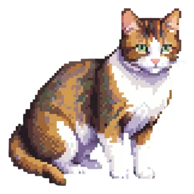 cat on an alpine meadow with Swiss mountains in the background sticker