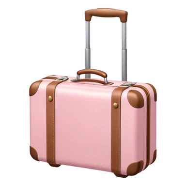 light pink luggage sticker