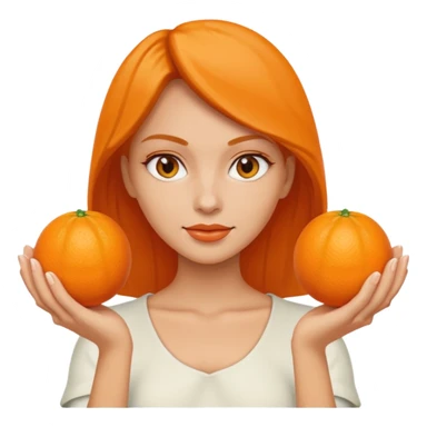 👱‍♀️🍊🍊 sticker